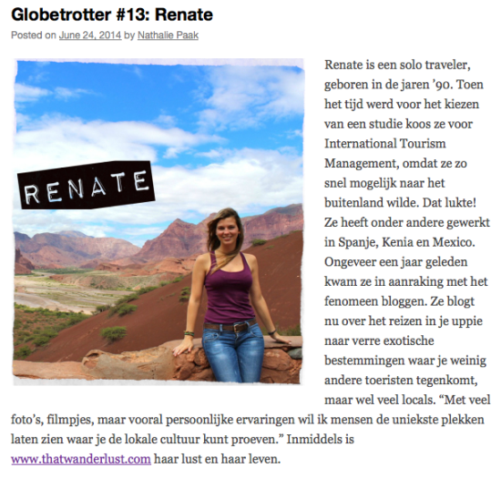 Worldly treasury, globbetrotter / June 2014