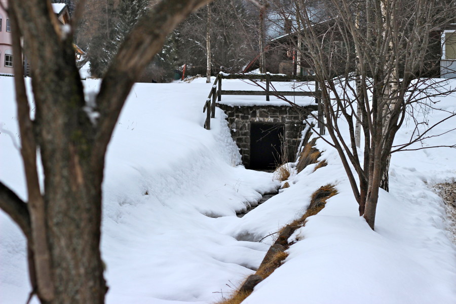small river in Canazei