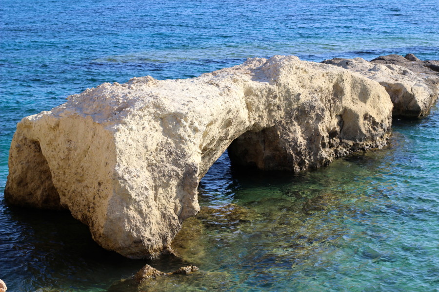 Michaliou Kipos natural bridge in the South of Karpathos
